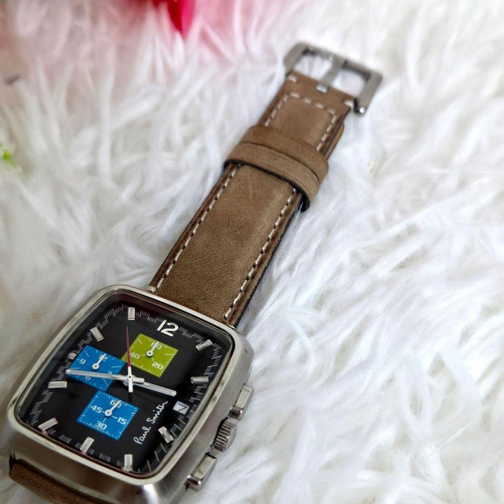 Used [Rare / Working Item] Paul Smith Watch Square Chronograph 0510 Current Item