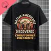 Funny Historical Columbus Voyage Graphic Tshirt Pure Cotton Short Sleeve Crewneck Tee for History Buffs  Everyday Casual Wear