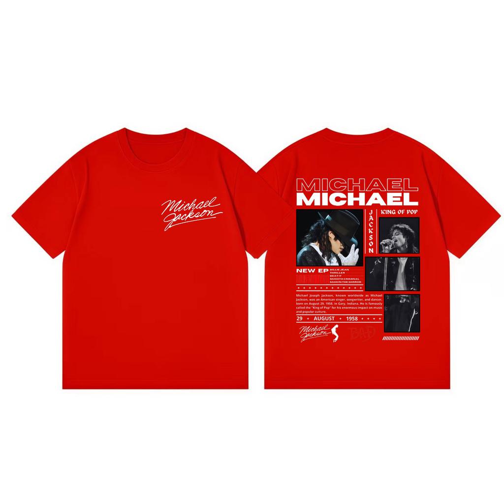 90s Classics Michael Jackson Graphic T Shirts Fashion Rock Vintage Short Sleeve Tshirt Men Women Casual Loose Cotton Tshirts