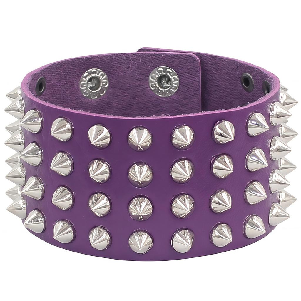 DIEZI Punk Vintage Gothic Goth Men Wrap Bracelet For Women Harajuku Black PU Leather Rivet Charm Bracelet Bangles Jewelry