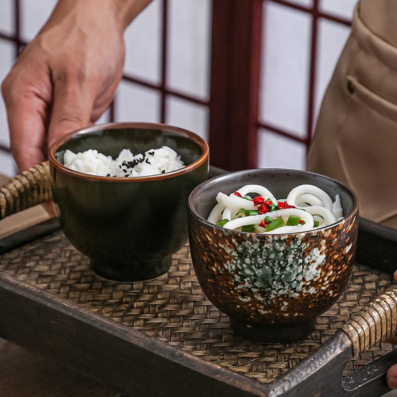 Japanese Cold Soba Bowl Creative Restaurant Cup-Shaped Rice Bowl Japanese Cuisine Miso Soup Cup Matcha Bowl