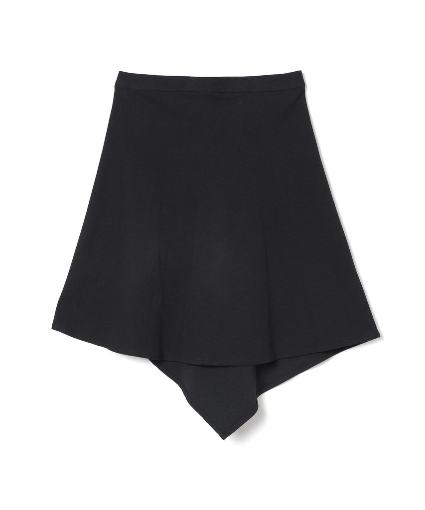 Milo Woman Ribbed Button Mini Skirt [Black]
