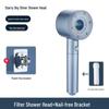 Pressurized Handheld Shower Head with Filter and Bracket