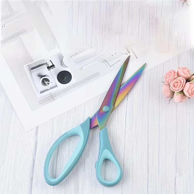 Handcrafted Three-Piece Scissors Set with Stainless Steel Blades Comfortable Rubber Handles for Sewing And Artistic Projects
