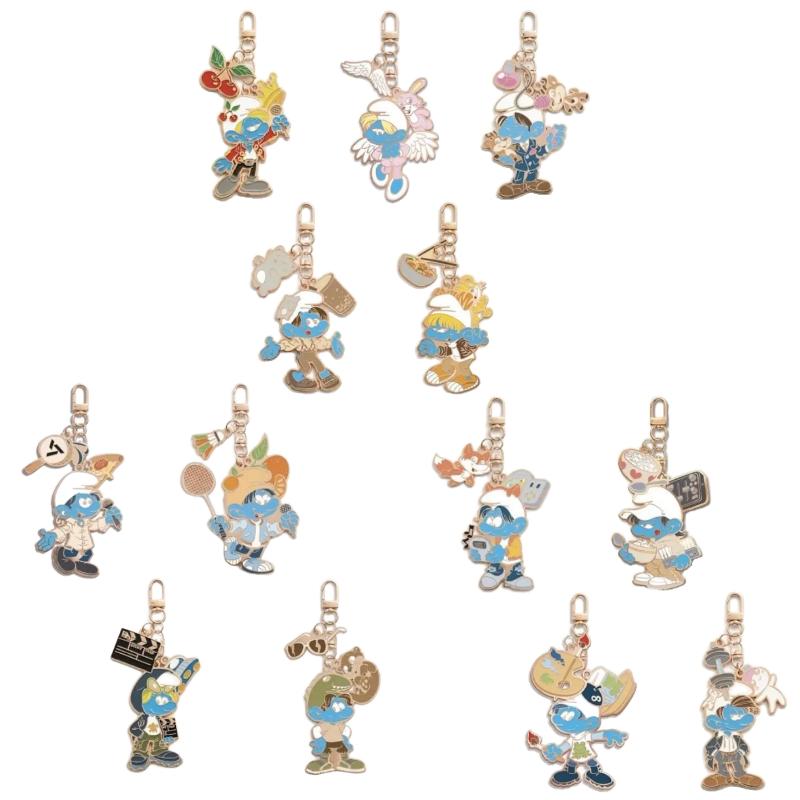 Seventeen X The Smurfs Metal Keyring | Random / Member Select | Korea Limited