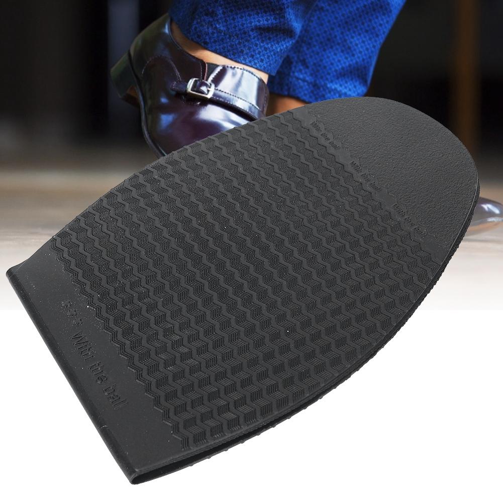 Leather Shoes Outsoles Rubber Anti Slip Forefoot Sole Flat Shoes Repair Half Sole Pad (Yellow)