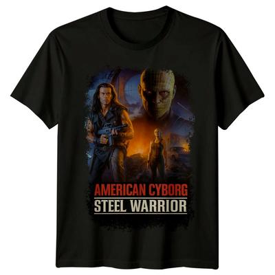 American Cyborg Steel Warrior (1994) Movie Poster Inspired T-Shirt Retro 80s Tee