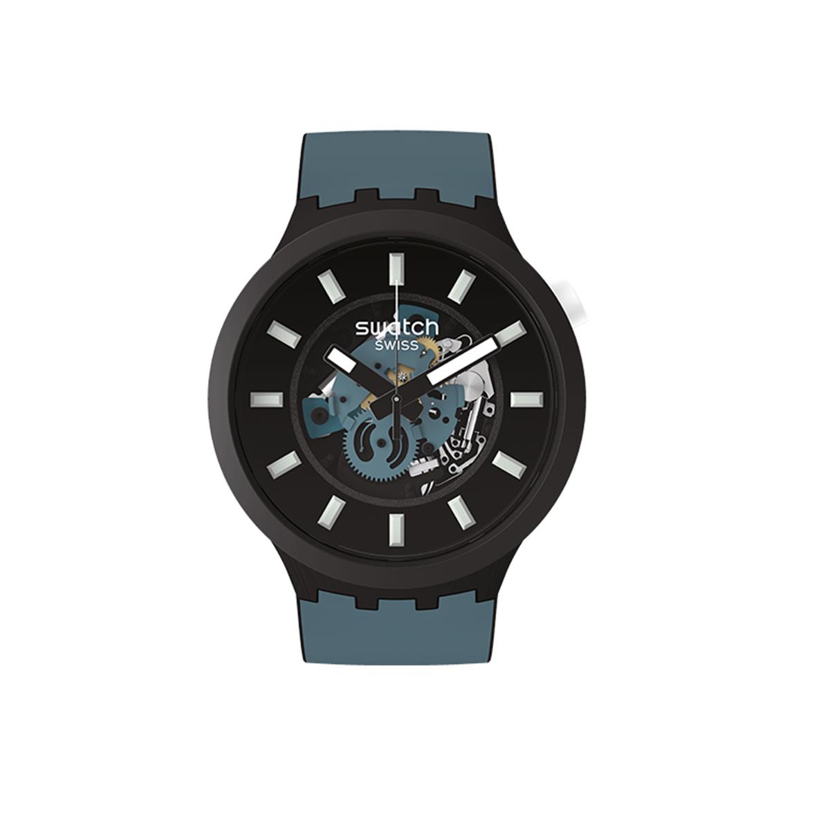 SWATCH Unisex 47mm Black Watch SB03B107 SB03B107 SB03B107