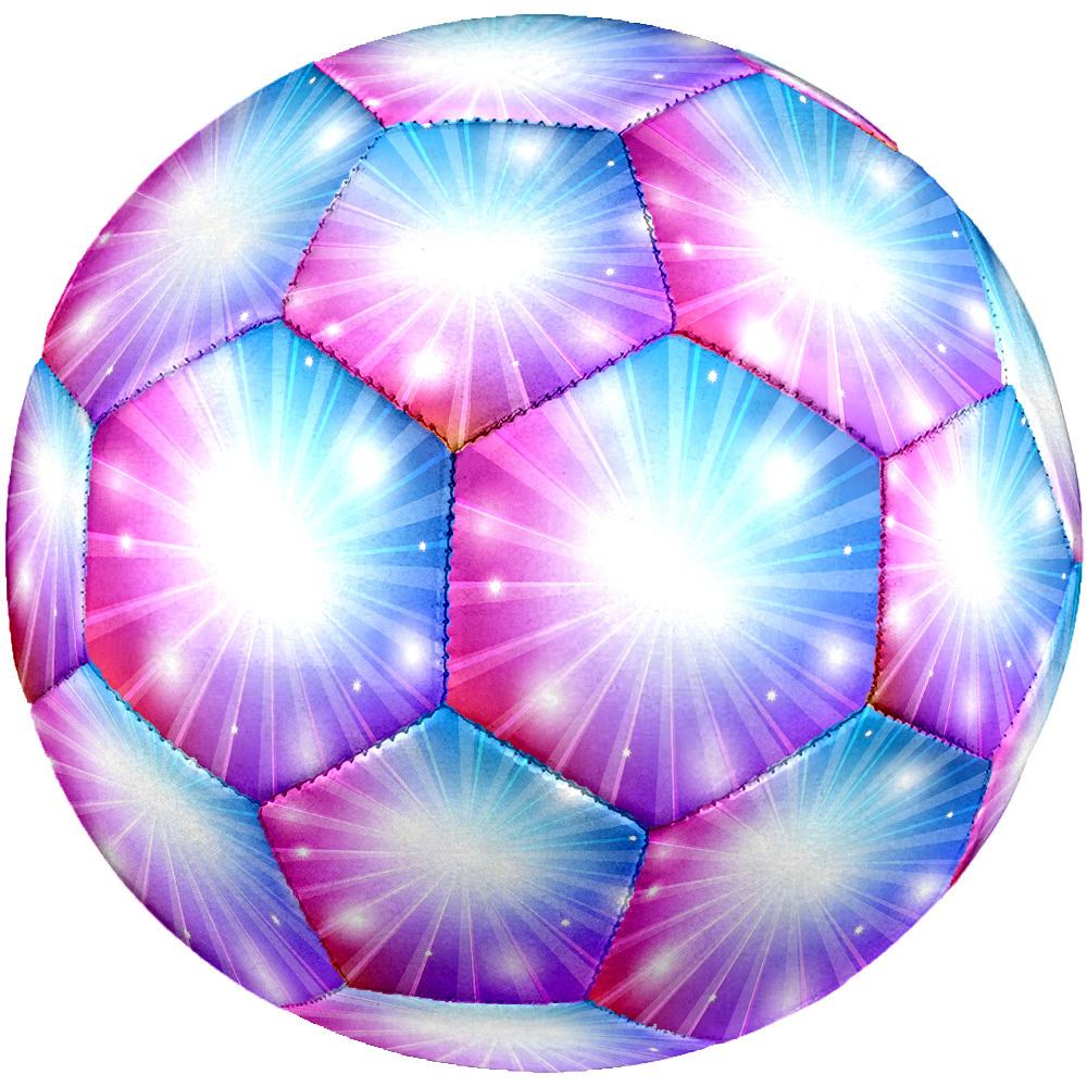 1pc Radiant Spectrum Burst Size 5 Soccer Ball Professional Match Training Football Indoor &Outdoor Sports Ball Lightweight Durable C6546
