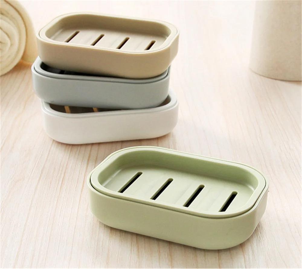 1Pc New Bathroom Soap Box, Home Shower, Hiking Stand, Container, Plastic Soap Box Dispenser, Soap Holder