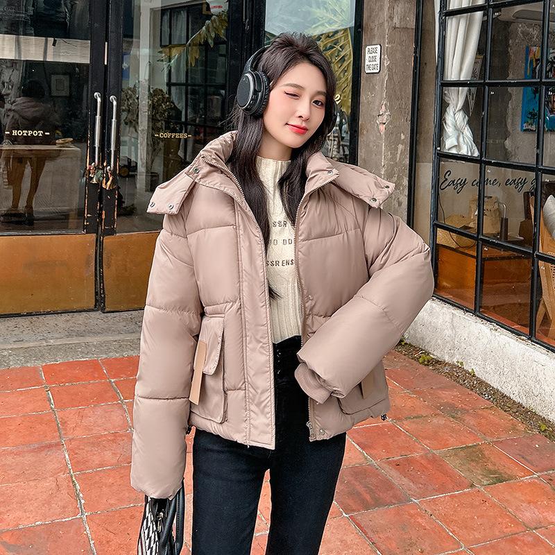 Bread clothes jacket small man big bag short cotton clothes women's live hat new down  clothes