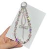 Advanced Crystal Phone Chain Tassel Bow Phone Lanyard Light Luxury Women Wrist Portable Keychain Hanging Decoration Anti Loss