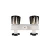 Dual Knobs RV Shower Faucet Valve Diverter for Outside & Inside Bathroom Shower
