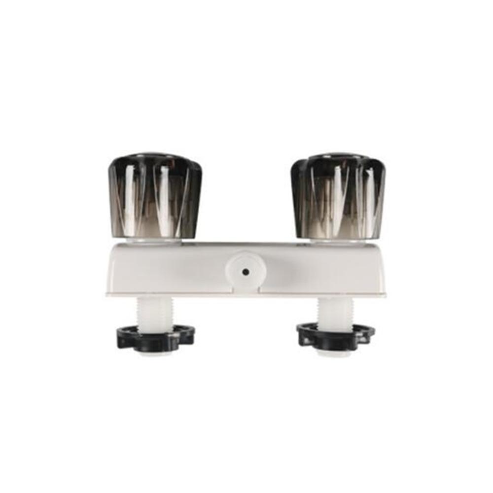 Dual Knobs RV Shower Faucet Valve Diverter for Outside & Inside Bathroom Shower