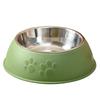 Cat Bowl Dog Bowl Pet Stainless Steel Single Bowl Anti-Slip Anti-Tip Pet Bowl Dog Food Tableware Pet Supplies