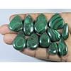 11Pcs Natural Green Malachite Pear Cabochon Loose Gemstone 310Cts. Lot C-470