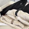 Women's Autumn and Winter Thick Fleece Hooded Warm Hoodie Long Sleeved Solid Color Loose Zipper Jacket