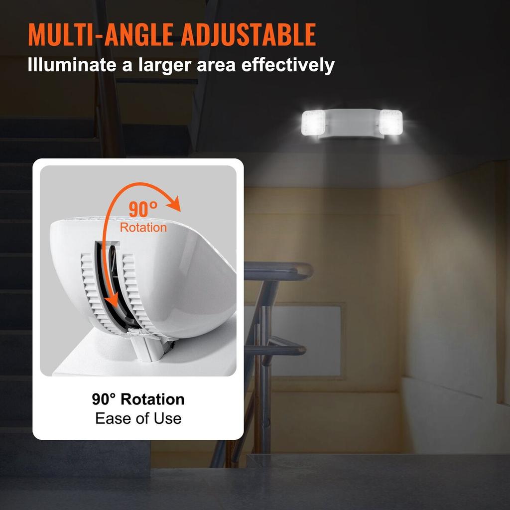 24 PCs Commercial Emergency Light LED Exit Lighting Fixture Backup Battery