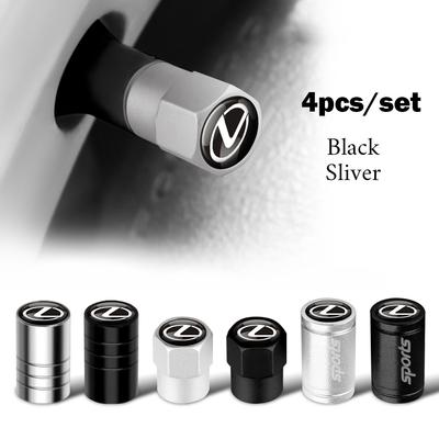 4Pcs Car Wheel Tire Air Valve Caps Stem Covers Exterior Accessories For LS LC IS350 ES300h ES300 IS250 IS220d NX350h RX LX