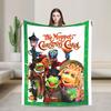 The Muppet Christmas Carol 20th Anniversary Muppet Show Flannel Blanket Novelty Throw Blankets for Home 150*125cm Bedspread