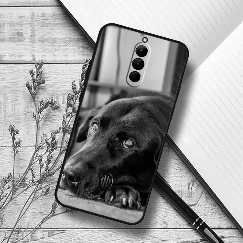 Schwarze Labrador Hund Hülle Für ZTE Nubia Red Magic 10 Air 6S 7S 6 7 Pro RedMagic 8 9 8S 9S 10S 11 Pro Plus Abdeckung