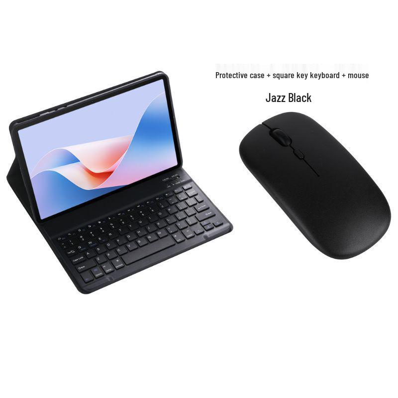 Baixuelang G6 Tablet Learning Machine with Bluetooth Keyboard, Drop-Proof Silicone Case, and Full Coverage Protection