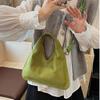 Shoulder Bag Slouchy Hobo Bags Large Capacity Solid Color Tote Bag Suede Triangular Hand Bag Girls