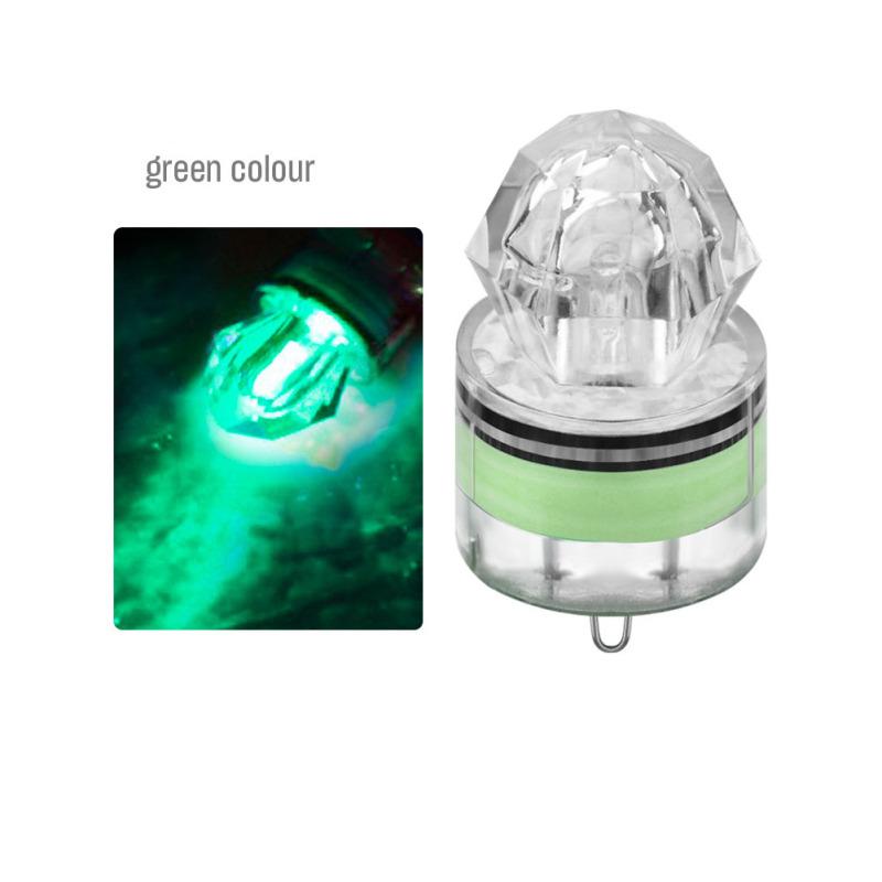 LED Fishing Lures Kit Deep Drop Fishing Lights LED Fishing Spoons Underwater Flasher Diamond Lights