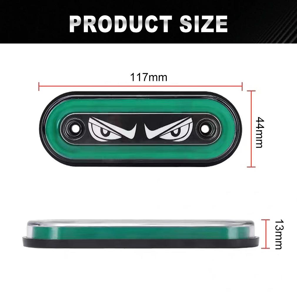 1 ks LED boční obrysové světlo s vysokou viditelností 12V/24V pro nákladní automobily, přívěsy, motocykly, bezpečnost jízdy s ABS pouzdrem a jasným designem ďábelského oka