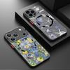 Magnetic Acrylic Phone Case For iPhone 17e 17 16 15 Pro Max 14 13 Pro 16e 11 For Magsafe Wireless Charge Conch Shell Print Cover