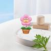 Cute Snake Year Flower Figurine