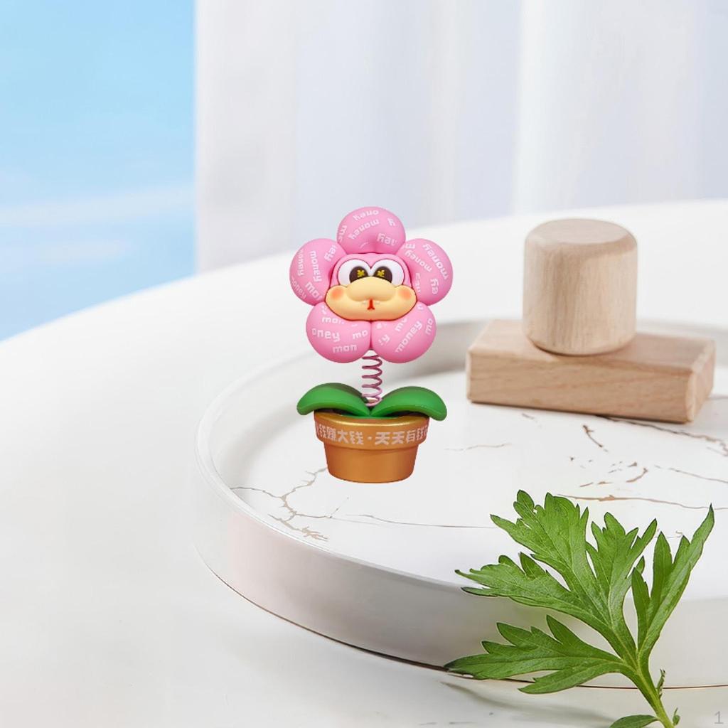 Cute Snake Year Flower Figurine
