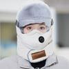 Unisex Bomber Hat Thickened Keep Warm Russian Ushanka Hat Windproof with Goggles Cycling Ear Protection Hat for Outdoor Sports