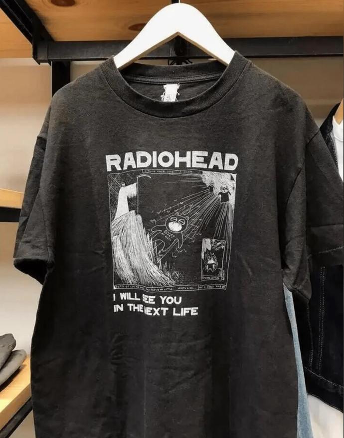 

Vintage Radiohead Tour TShirt New Unisex T-Shirt XL