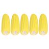 5Pcs Dog Corn Toy Latex Simulation Interactive Puppy Teething Chew Toys with Sound for Small Medium
