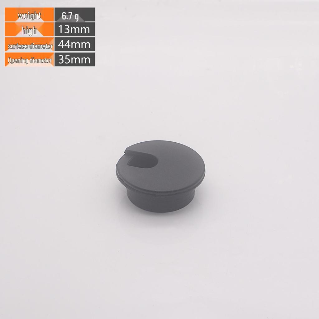 Round Plastic Cable Box for Desk Accessories - Cable Grommet for Office and Computer Desk Organization