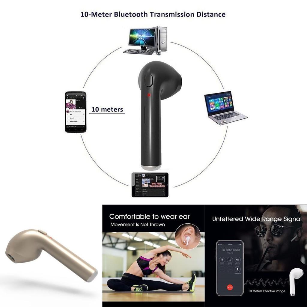 Kabellose Mini-Bluetooth-Ohrhörer mit Mikrofon, Stereoklang und NFC-Funktion Perfekt für Sport und Fitness