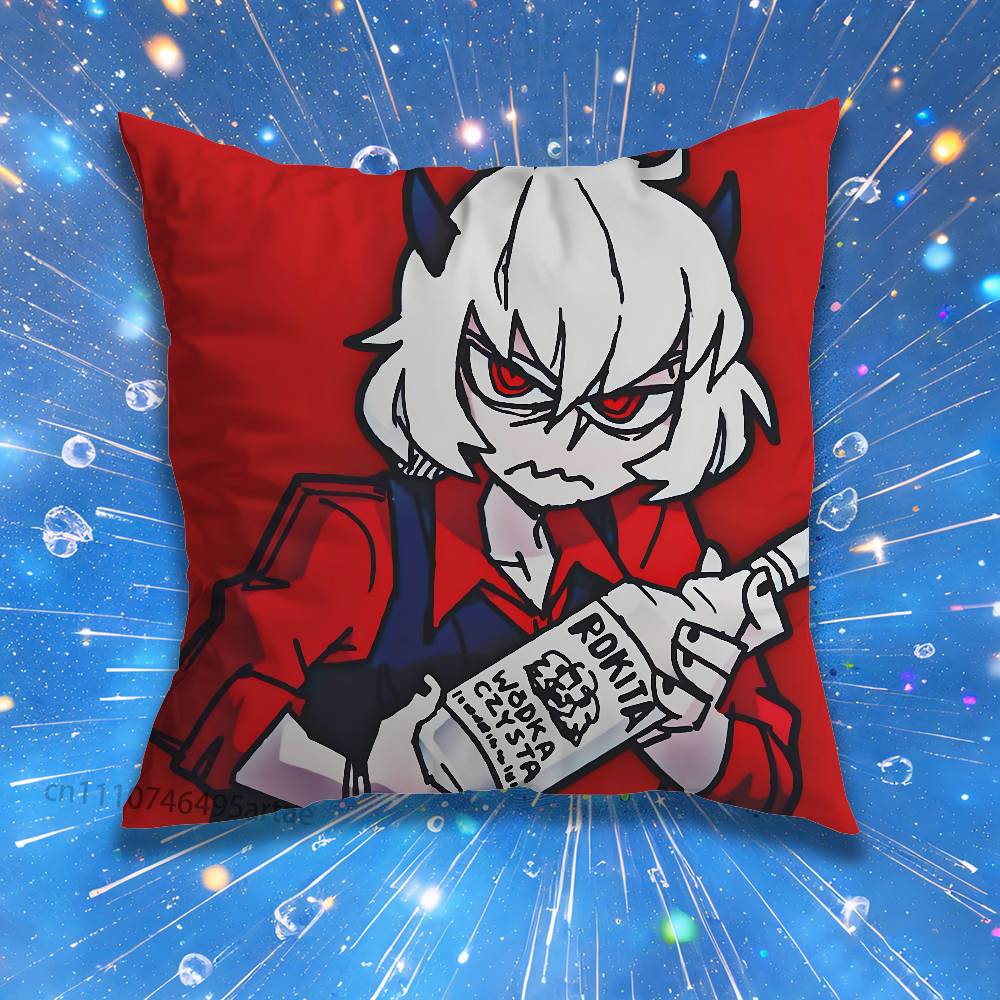 Modeus HHelltaker Custom Access Pillow Case Living Room Sofa Cushion Cover Suitable For Home Bedroom Room Decoration
