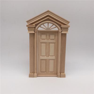 1:12 Simulation Möbel Puppenhaus Mini Möbel Tür DIY Haus Holz Tür Haus Zubehör