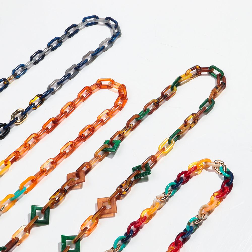 Sunglasses Hanging Chain Vibrant Geometric Eyewear Strap Acrylic Glasses Chain Easy To Clean Women Eyewear Accessories