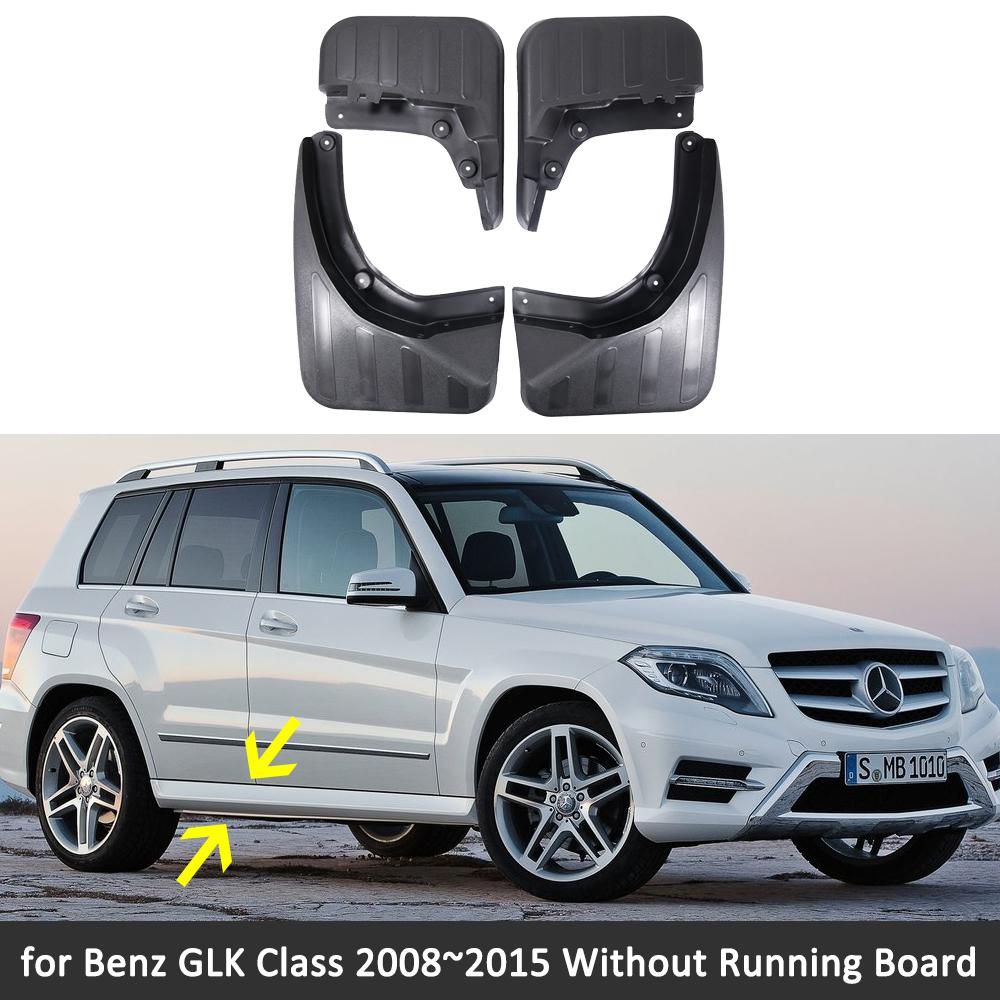 

4X For Mercedes Benz GLK Class X204 2008 2009 2010 2011 2012 2013 2014 2015 Mudguards Fender Flare MudFlaps Guard Splash Fenders Whitout Step door