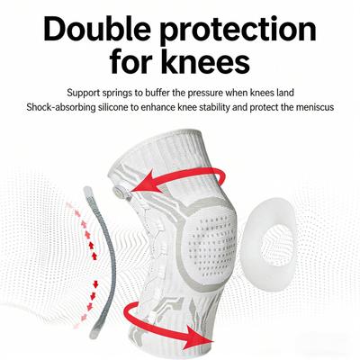 Professional Sports Knee Brace for Right Leg Support Suitable for Basketball Running Football Badminton Men and Women