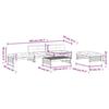 VidaXL Garden Lounge Set with Cushions 5 Pcs, Sofa with Footrest, Furniture Set with Coffee Table Patio Terrace, 3186145