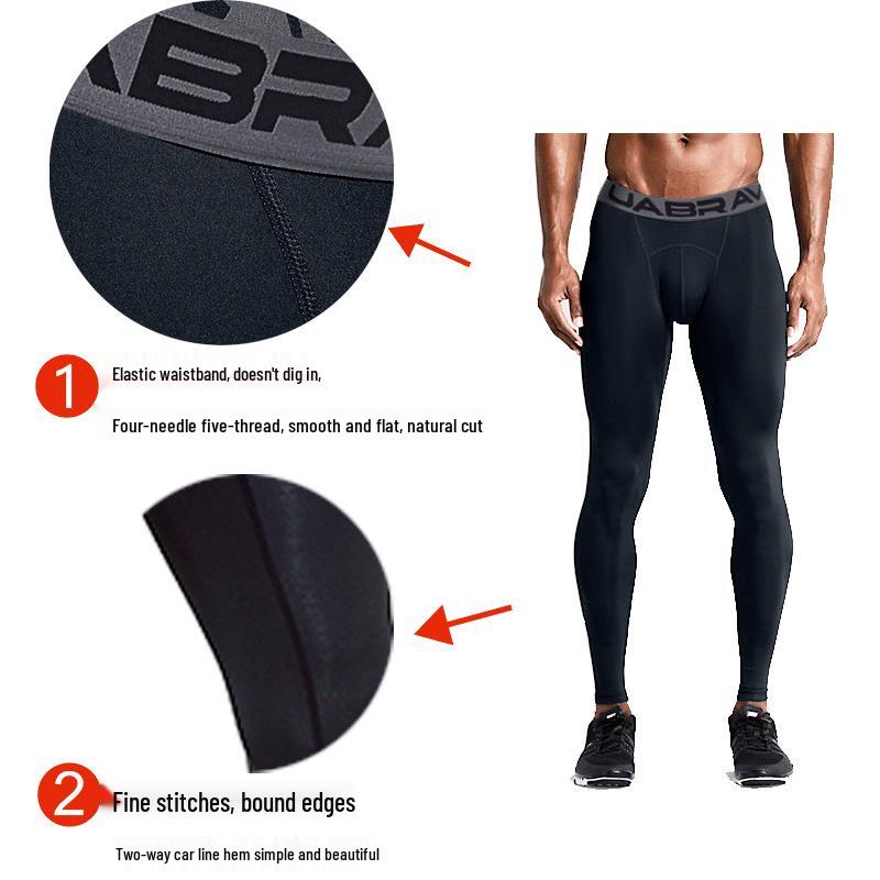 Herren Schnelltrocknende Kompressions-Sporttights für Basketball und Laufen