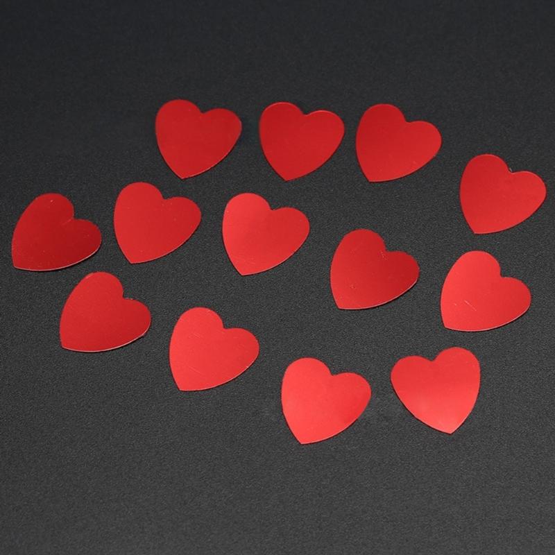 Glittering Heart Shape Confettis Ornament Confettis for Event Decoration Perfect for Tables Gifts and Scrapbooking