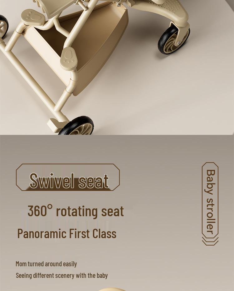 Baby Stroller: Lightweight, Reversible & Foldable Design