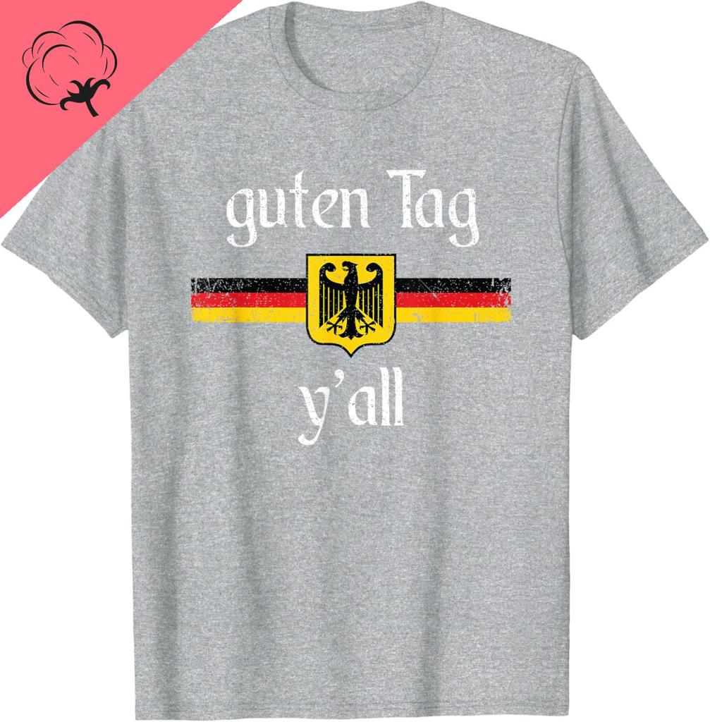 Oktoberfest German Flag Eagle Prost Guten Tag Yall TShirt Cotton Vintage Clothes Unisex Summer Streetwear Tops Camiseta Hombre