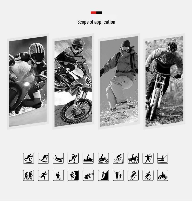 Windproof Motorcycle & Scooter Knee Pads - Protective, Anti-Fall Leg Guards for Cycling and Off-road Riding - All Seasons Use