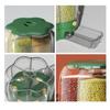 Grains Separate Storage Box Rotating Rice Bucket Food Grade Household Bean Storage Tank Large 6.5kg Green