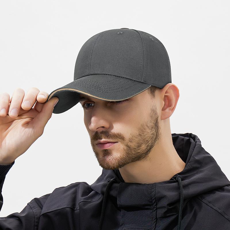 Four Seasons Men Women Solid Color Baseball Cap Curved Eaves Outdoor Sports Sunshade Cap